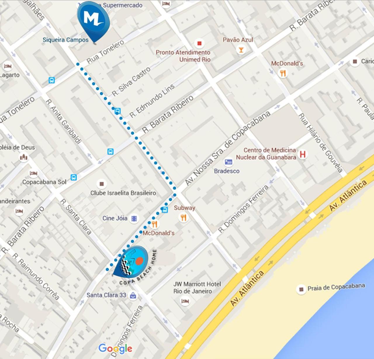 Copa Beach Home - Copacabana Posto 4 Quadra Da Praia 里约热内卢 外观 照片